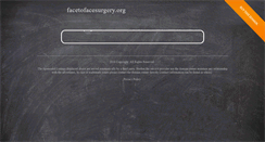 Desktop Screenshot of facetofacesurgery.org