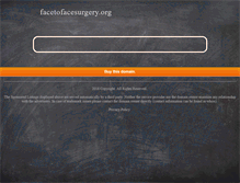 Tablet Screenshot of facetofacesurgery.org
